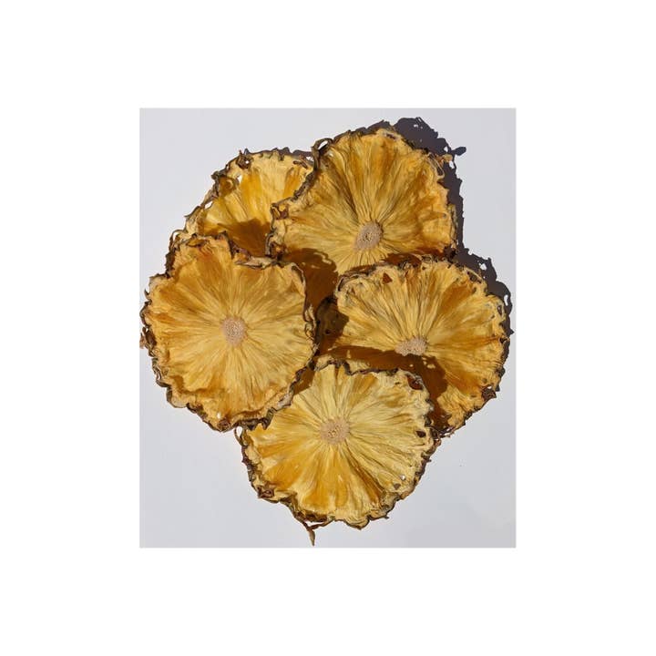 Convenient Cocktail Co. - Vendita all'ingrosso Kit per bevande fai da te - Guarnizioni per cocktail a forma di luna piena di ananas disidratato - 16 pezzi