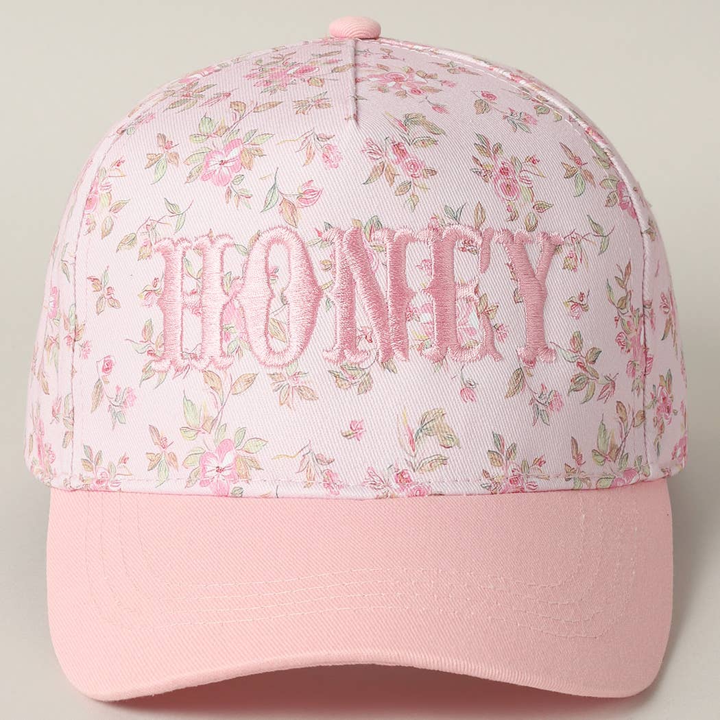 Fashion City – wholesale Truckerkeps – Dam – HONEY Broderat Blommönster Truckerkeps11