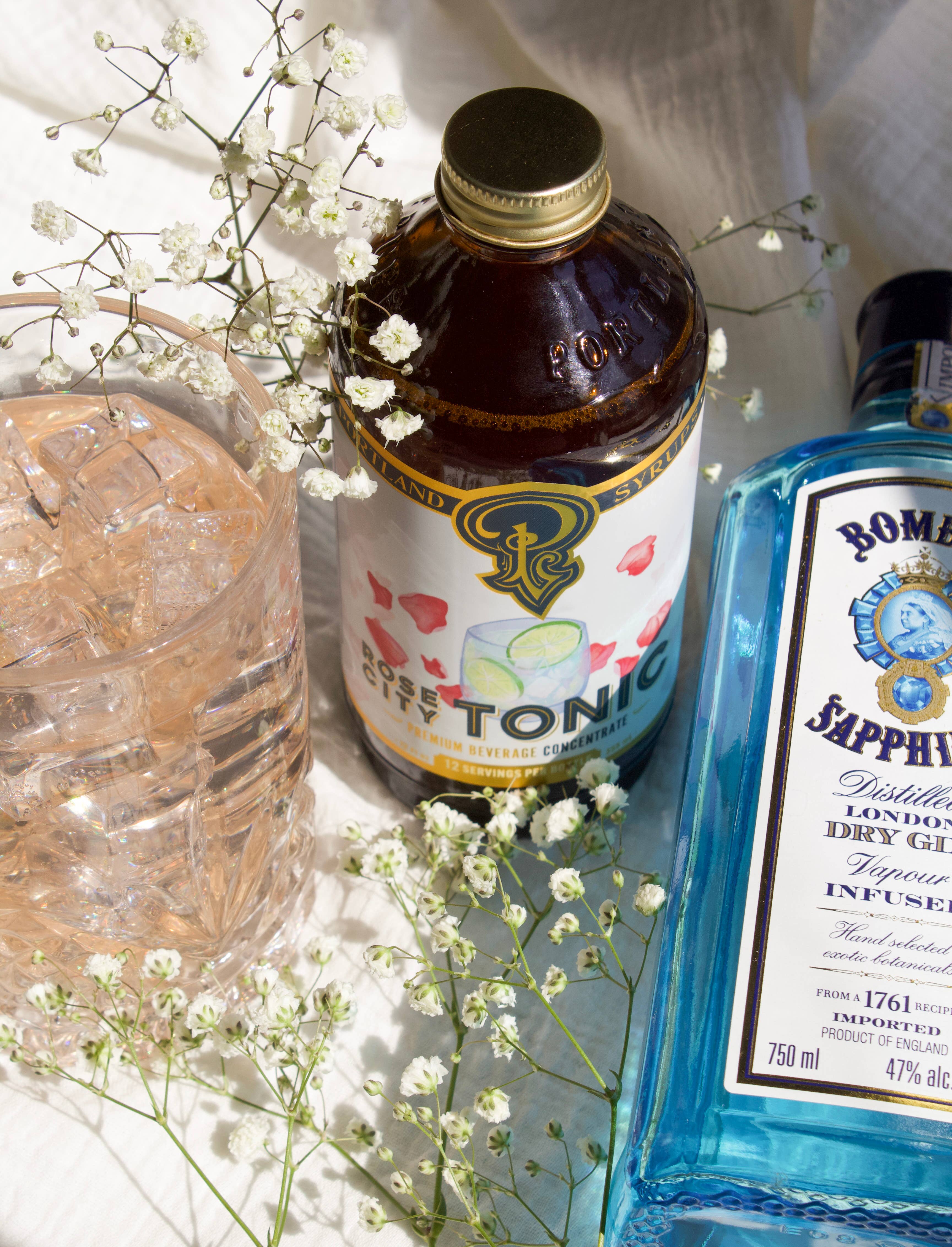 Portland Syrups – Engroshandel Cocktailmix/sirup – Rose City Kinin Tonic Sirup 12 ounce - cocktail/mocktail mixer4