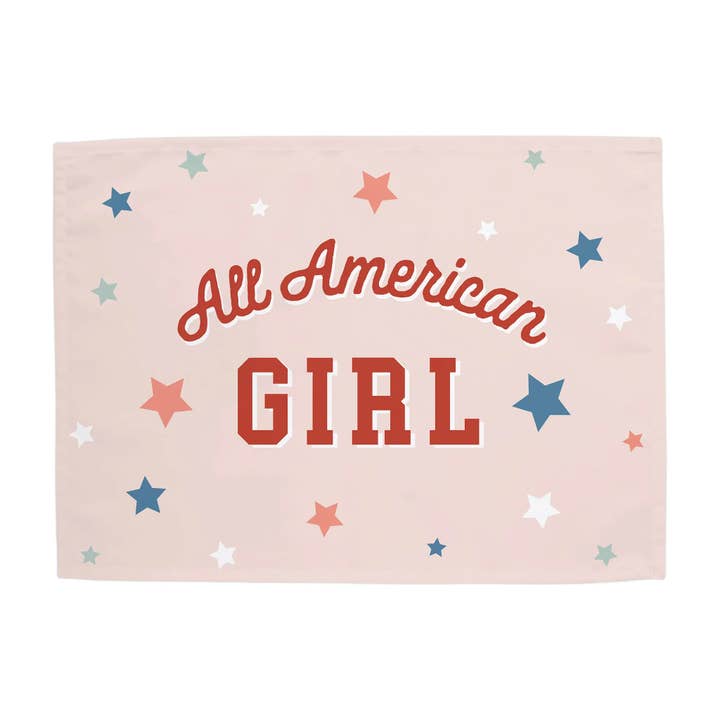 Bannière American Girl pour la vente par Hunny Prints