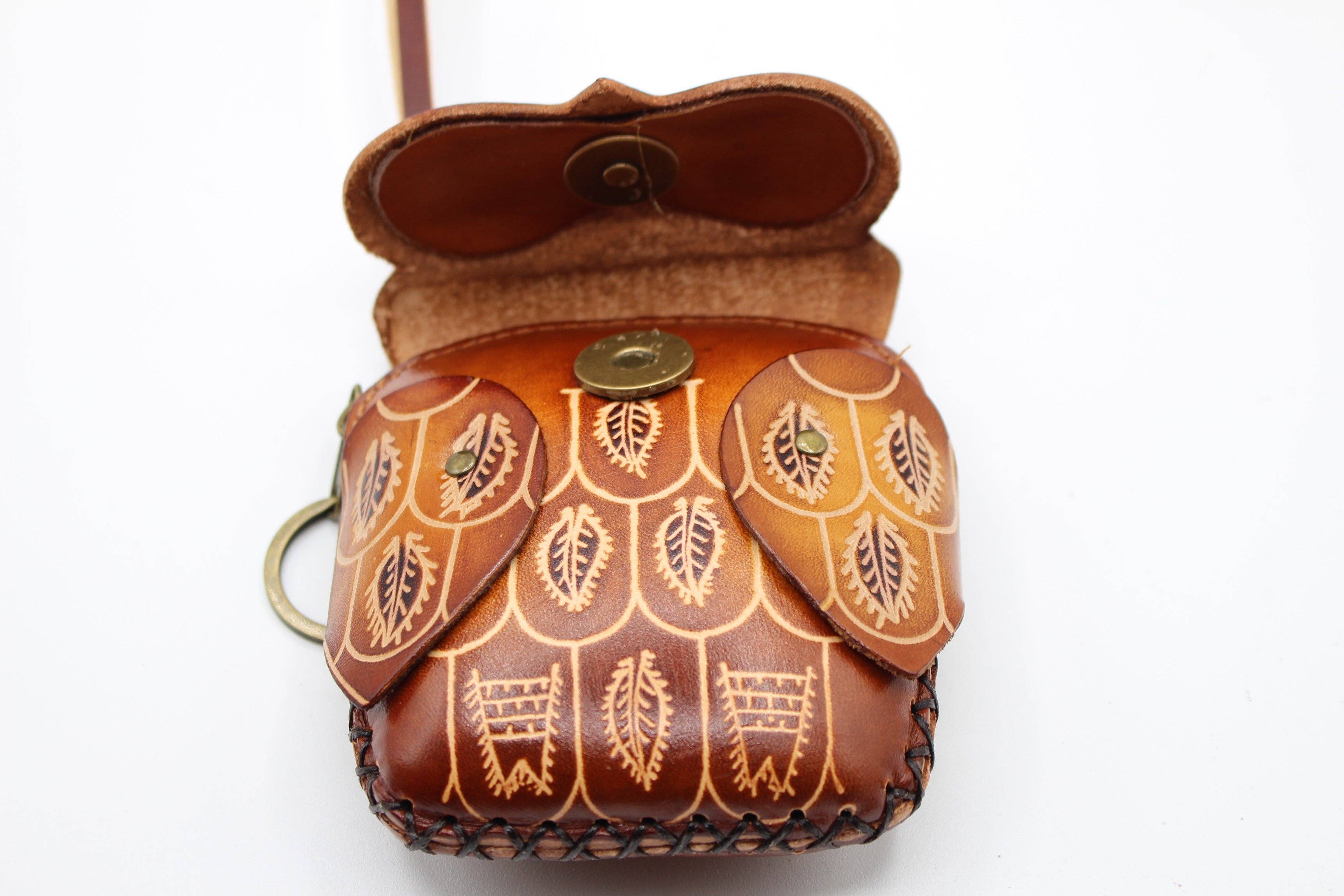 Sunflower Handmade leather inc - Wholesale Wristlet - Handmade Leather Owl Wristlet coin purse wallet6