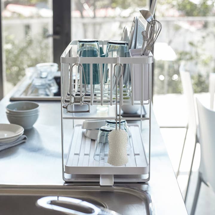 Yamazaki Home - Wholesale Dish Drying Mat/Rack - Tower Two-Tier Dish Rack - Steel2
