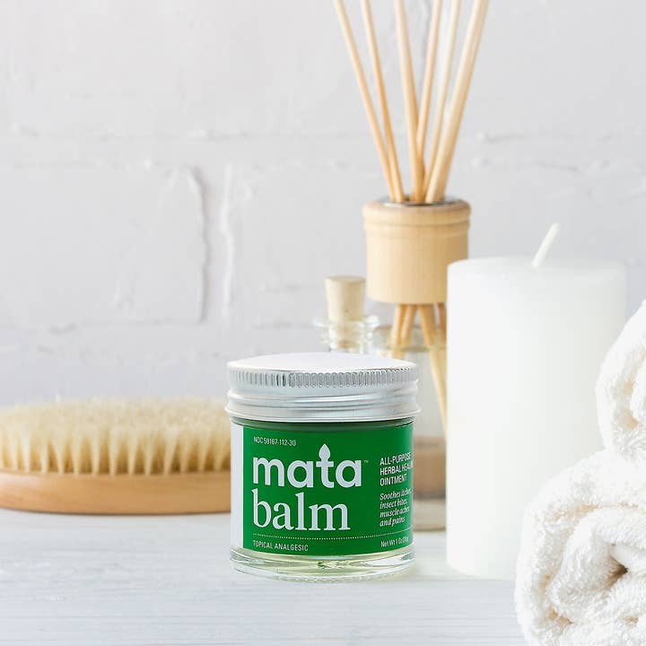 Herbal Muscle Rub, Massage and Bug Bite Balm, Safe for Kids for wholesale by Mata All Natural