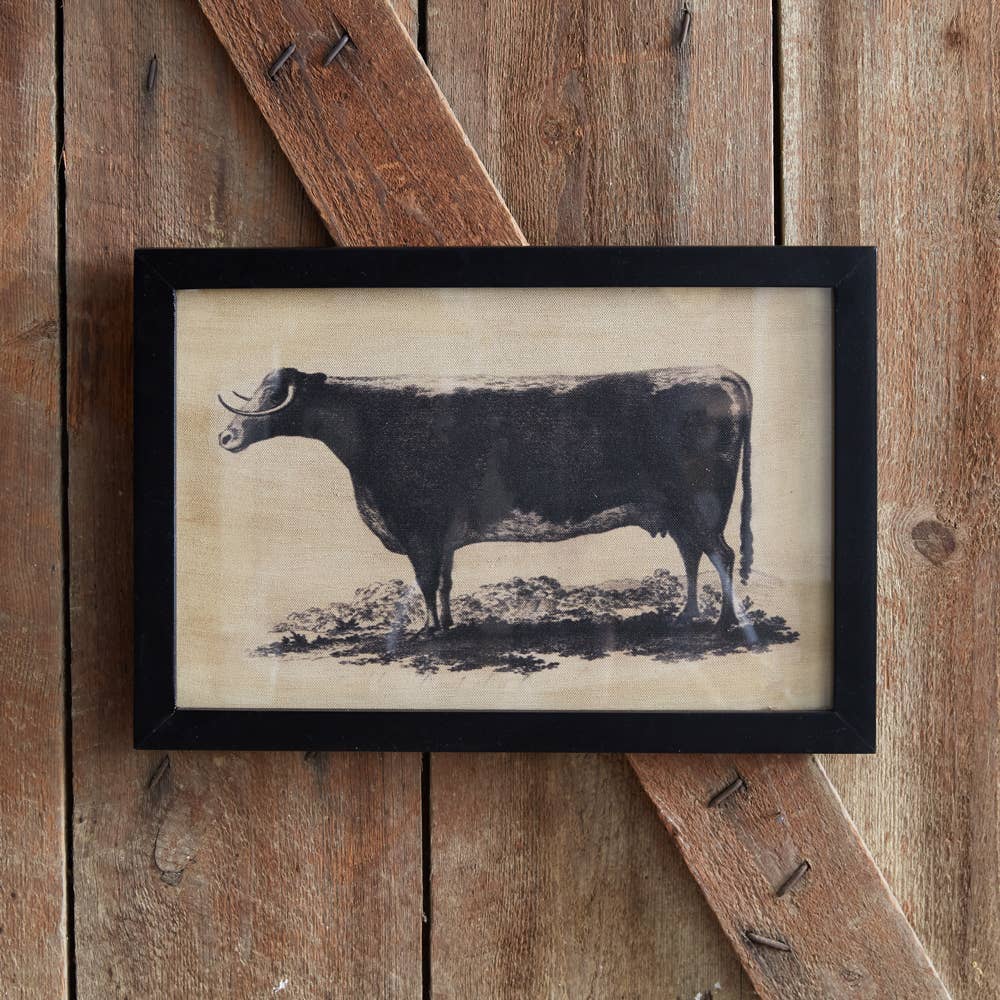 CTW Home Collection - Wholesale Art Print - Homestead Framed Canvas - Bull