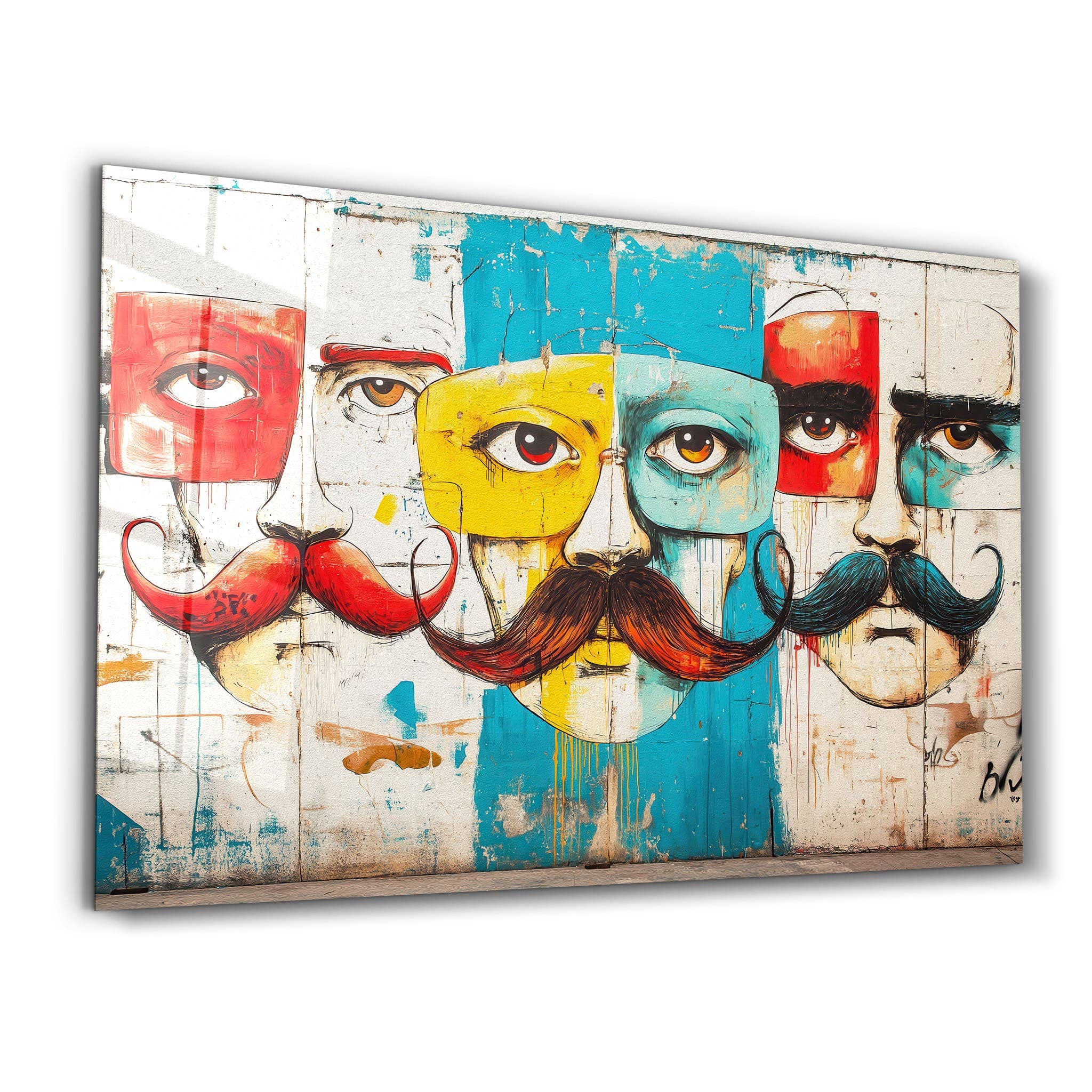 Artdesigna KG - Wholesale Art Print - The Mustache Chronicles - Glass Wall Art0