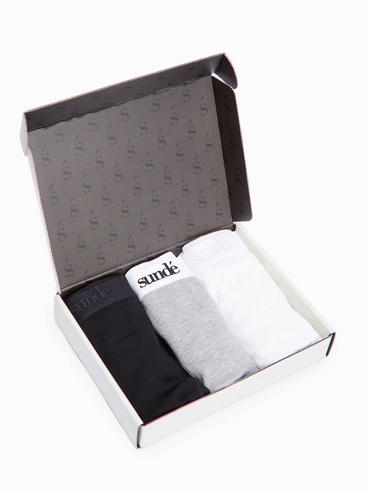 Bomuld Lyocell Ribbet Pige Boxer 3-pak for engroshandel hos Sunde