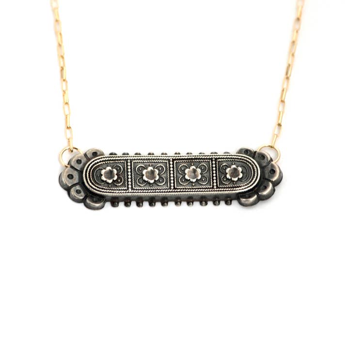 Fio Pin Bar Floral Birmingham por atacado de Lily Henry Jewelry