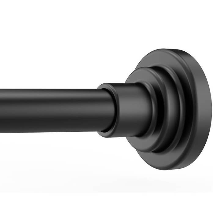 home mart goods – wholesale Gardinstång – 107 cm-183 cm Noir Svart Metall Duschdraperistång med Spänning