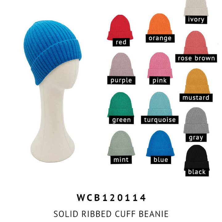 Do Everything In Love® - Vendita all'ingrosso Berretto - Donna - Berretto con polsino a costine tinta unita - Motivo a trecce1