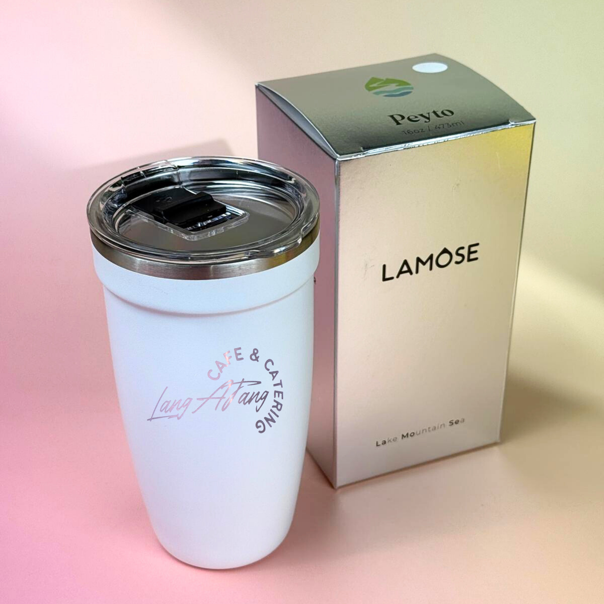 LAMOSE - Wholesale Insulated Mug/Tumbler - Custom Laser Engraved Tumbler Coffee Shop Logo Leakproof Lid14