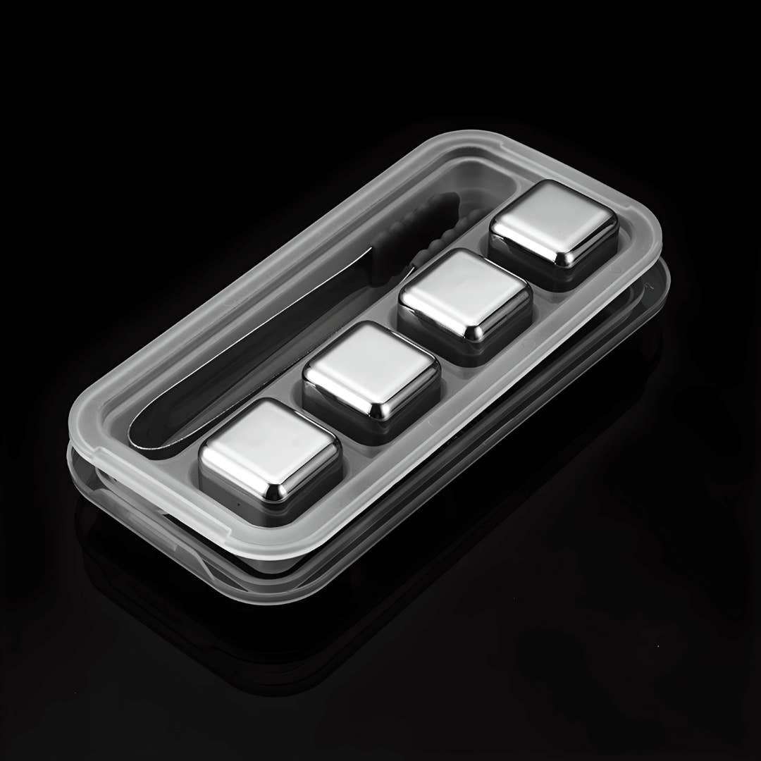 TsukiGlass – wholesale Drink chilling cubes – STAINLESS STEEL WHISKY STONES