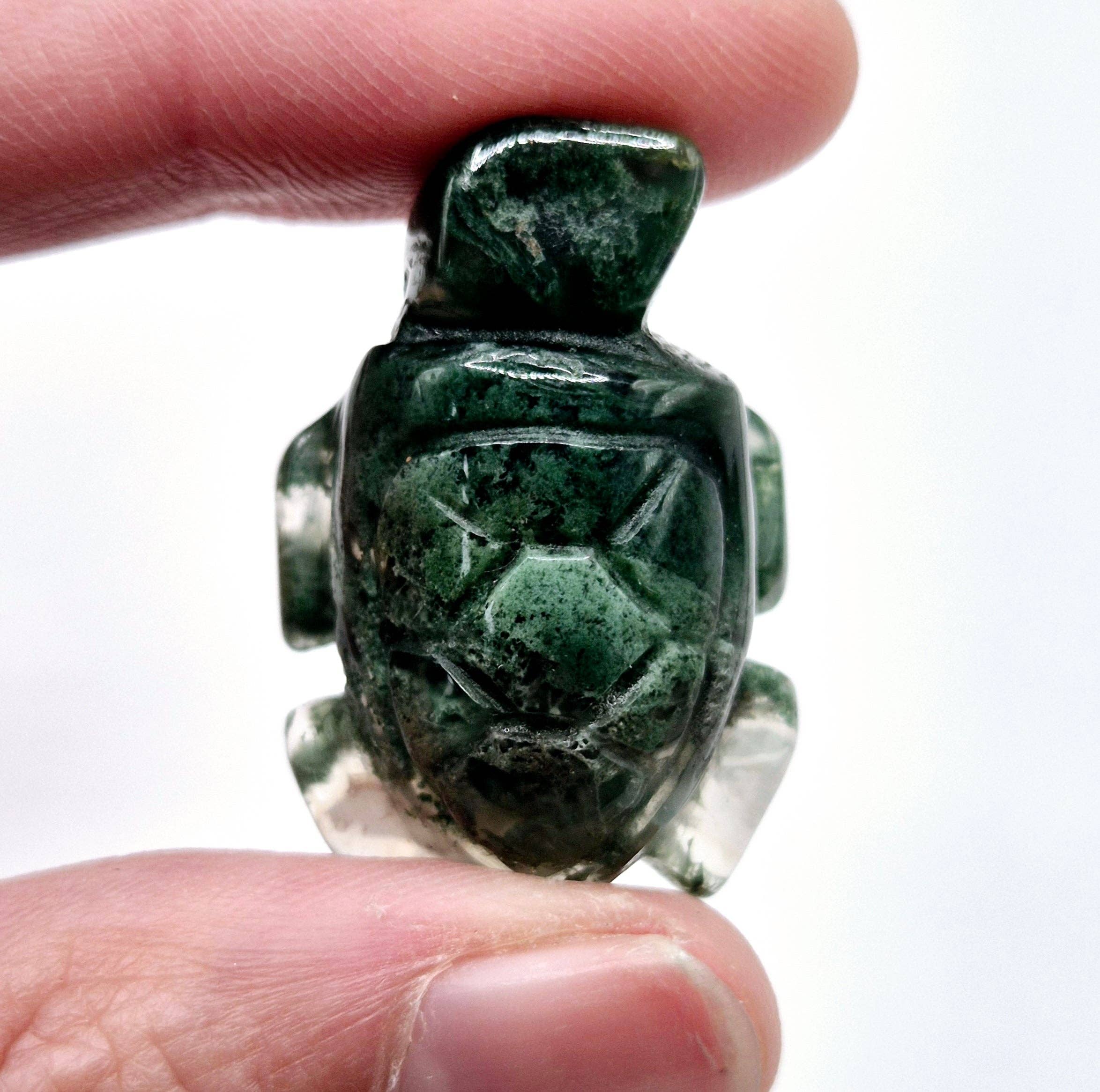Moonlight Gemstones - Wholesale Spiritual Stone/Crystal - Mini Gemstone Turtle 2.5 cm - Black Obsidian3
