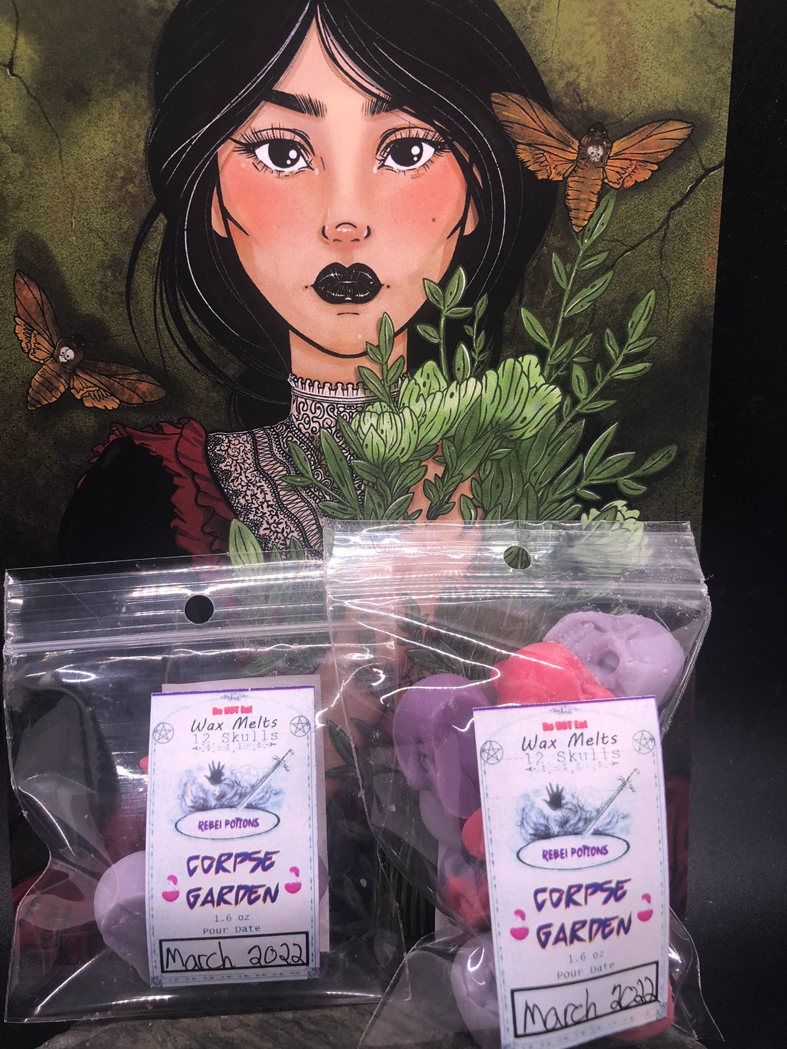 Rebel Potions - Venta al por mayor Ceras perfumadas - Cera para derretir la calavera de Corpse Garden2
