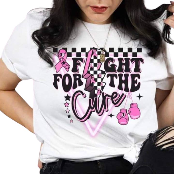 Fight for the Cure Breast Cancer Awareness T-shirt for wholesale by Perfectly Diverse Trendz, LLC
