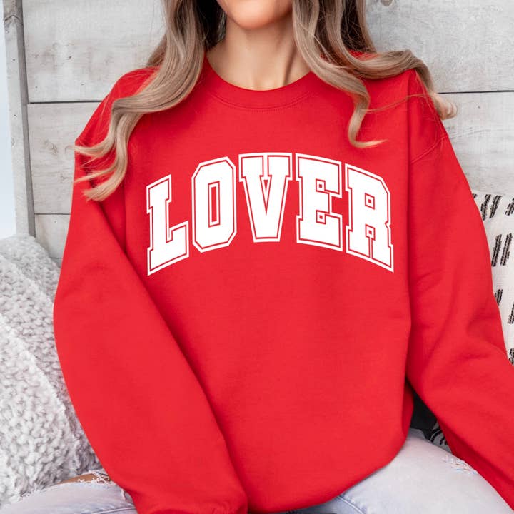 Shoppe SHC – Camisola gráfica - Mulher por atacado – Camisola de Namorados | Camisola com Gráfico Estampado