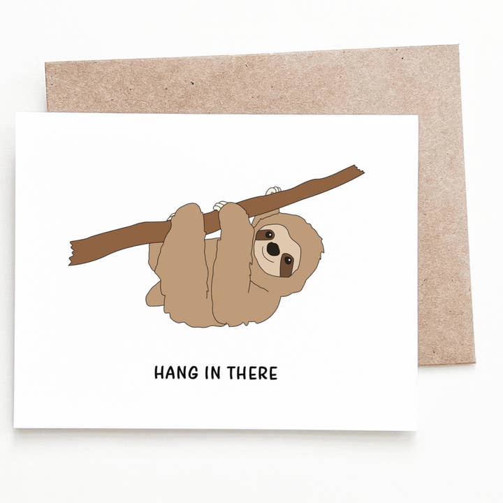 Carte d'encouragement à la paresse pour la vente par Nine Two Design