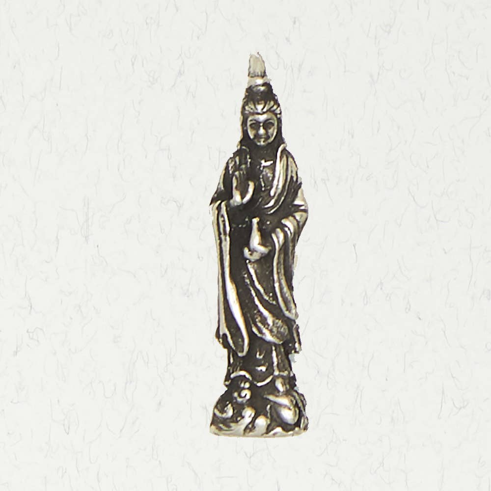 Nirvana LLC - Wholesale Individual Charm/Pendant - Goddess Pewter Pendant Necklace - Quan Yin0