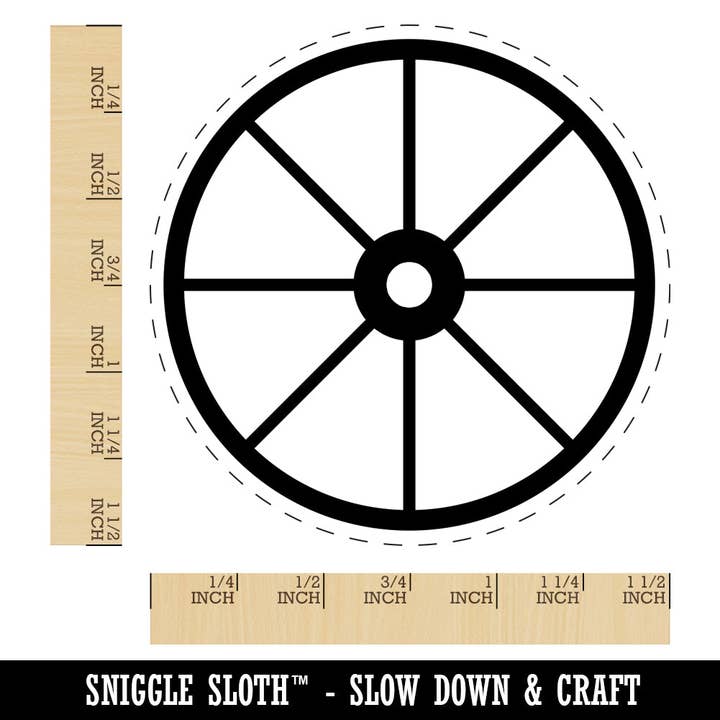 Sniggle Sloth - Wholesale Rubber/Decorative Stamp - Wagon Wheel Solid Self-Inking Rubber Stamp for Stamping Crafting Planners7