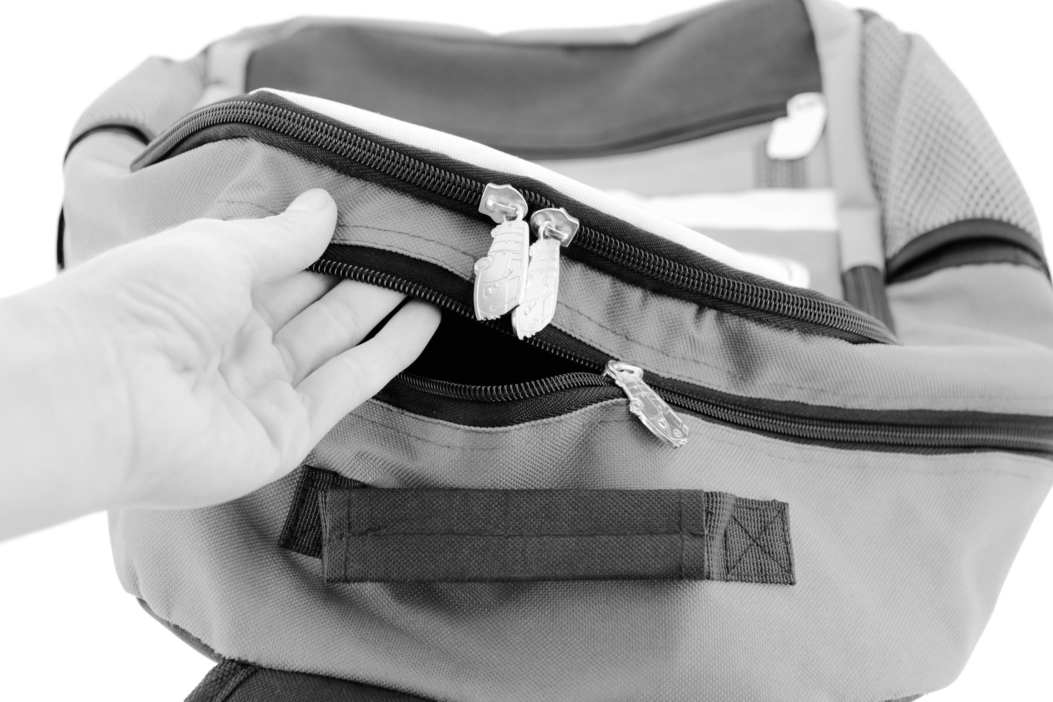 VW Collection by BRISA - Wholesale Backpack - Unisex - VW T1 Bus Office Outdoor Travel Backpack - RD (L)5