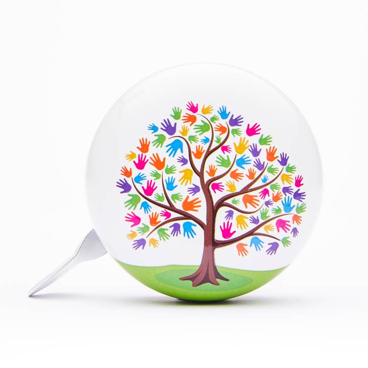 DIVERSITY TREE BIKE BELL - stocking stuffer, Christmas gift for wholesale by Cute Things Seattle LLC