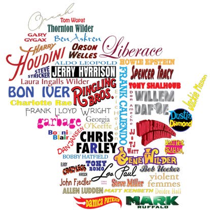 Flags Over Wisconsin - Wholesale Sticker - POP WISCO Vinyl Sticker