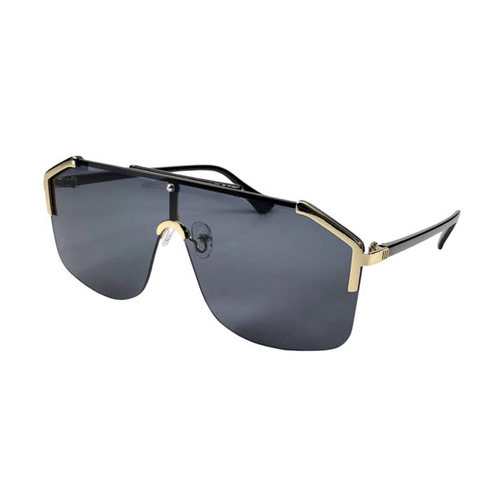 Executive Black + Gold Sunglasses for wholesale by Jak & Fox