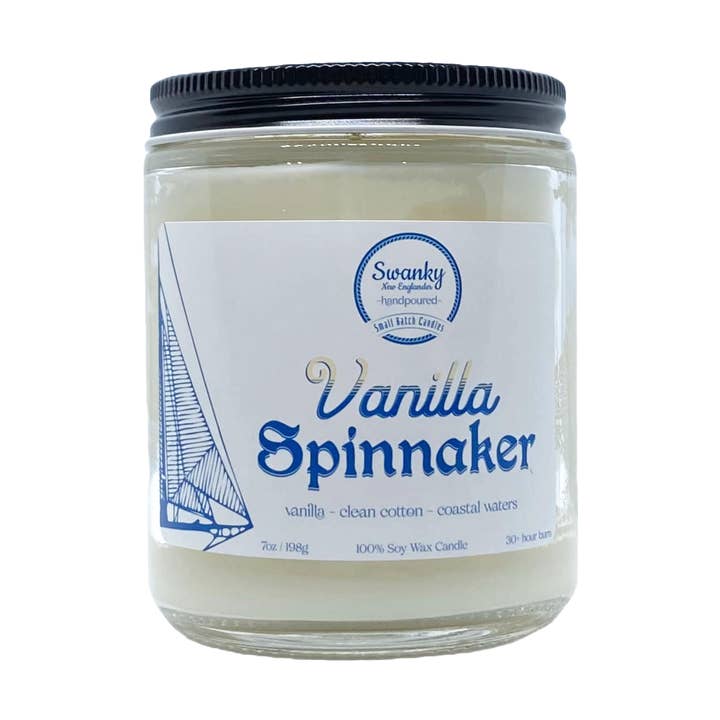 Swanky New Englander - Wholesale Jar/Filled Candle - Vanilla Spinnaker • Soy Candle1