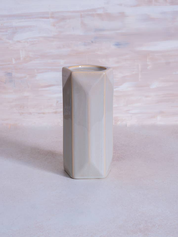 Pillar Candle Holder Ceramic Large for wholesale by Made Market Co.