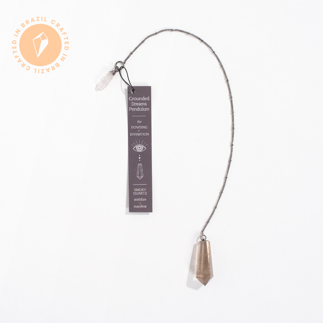 GeoCentral - Wholesale Meditation Supplies - Grounded Dreams Crystal Pendulum - Crafted in Brazil1