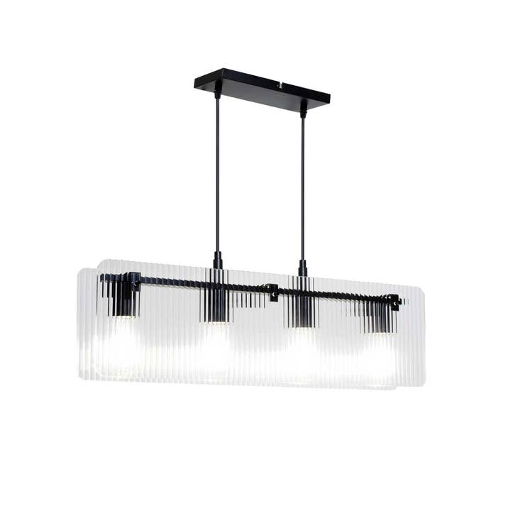 Lámpara colgante de vidrio estriado transparente 4 luces Bosca y otras tendencias de Resultados para supermercado don bosco al por mayor. Devoluciones gratuitas y condiciones de pago a 60 días en Faire en Faire.