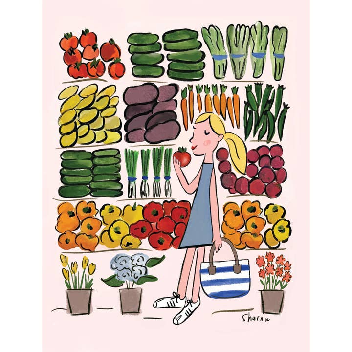 Little Desk Drawer - Wholesale Everyday Greeting Card - Fresh Produce