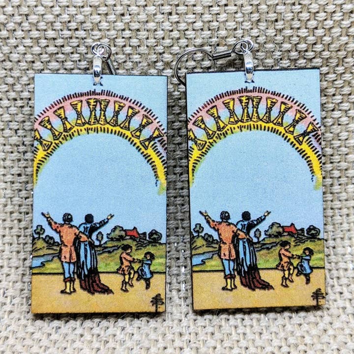 Tarotkort Tio koppar örhängen för wholesale av Iamsonotcool