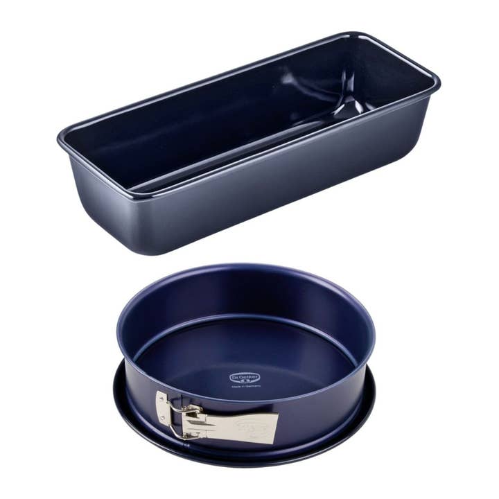 Moule à cakes 30 cm et moule à manqué 26 cm en email Dr. Oetker Back Liebe pour la vente par Zenker