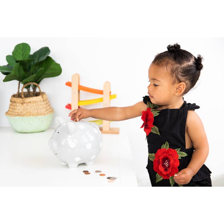 Pearhead - Wholesale Money/Piggy Bank - Kids & Baby - Polka Dot Piggy Bank