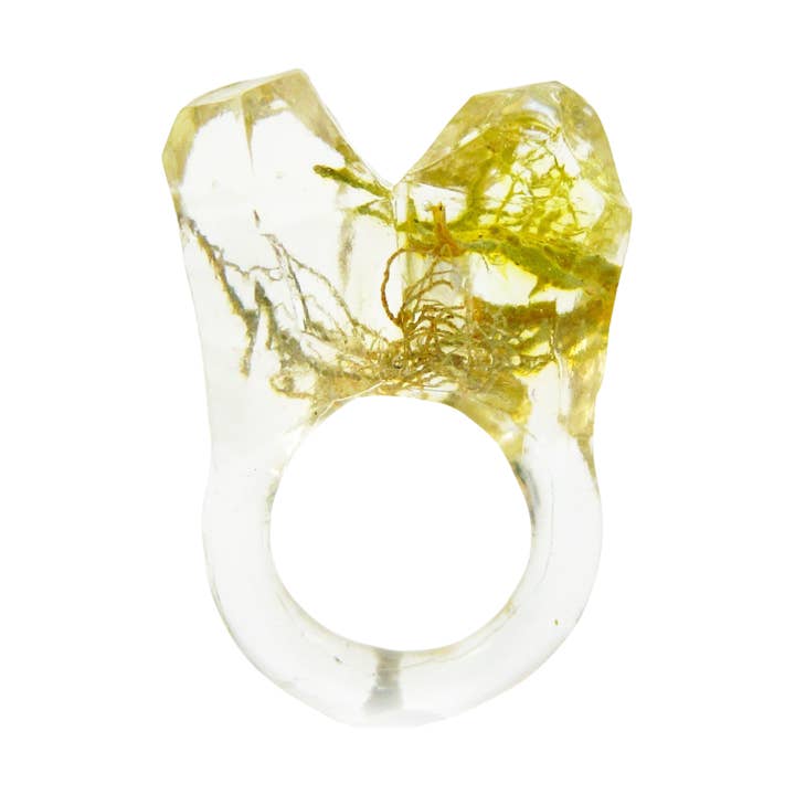 Crystal Terrarium Crystal Inspired Resin Ring | Size 6 for wholesale by Squidlicks