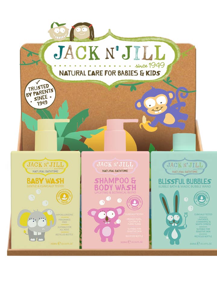 Children's Bath Time Counter Display for wholesale by Jack N' Jill Kids