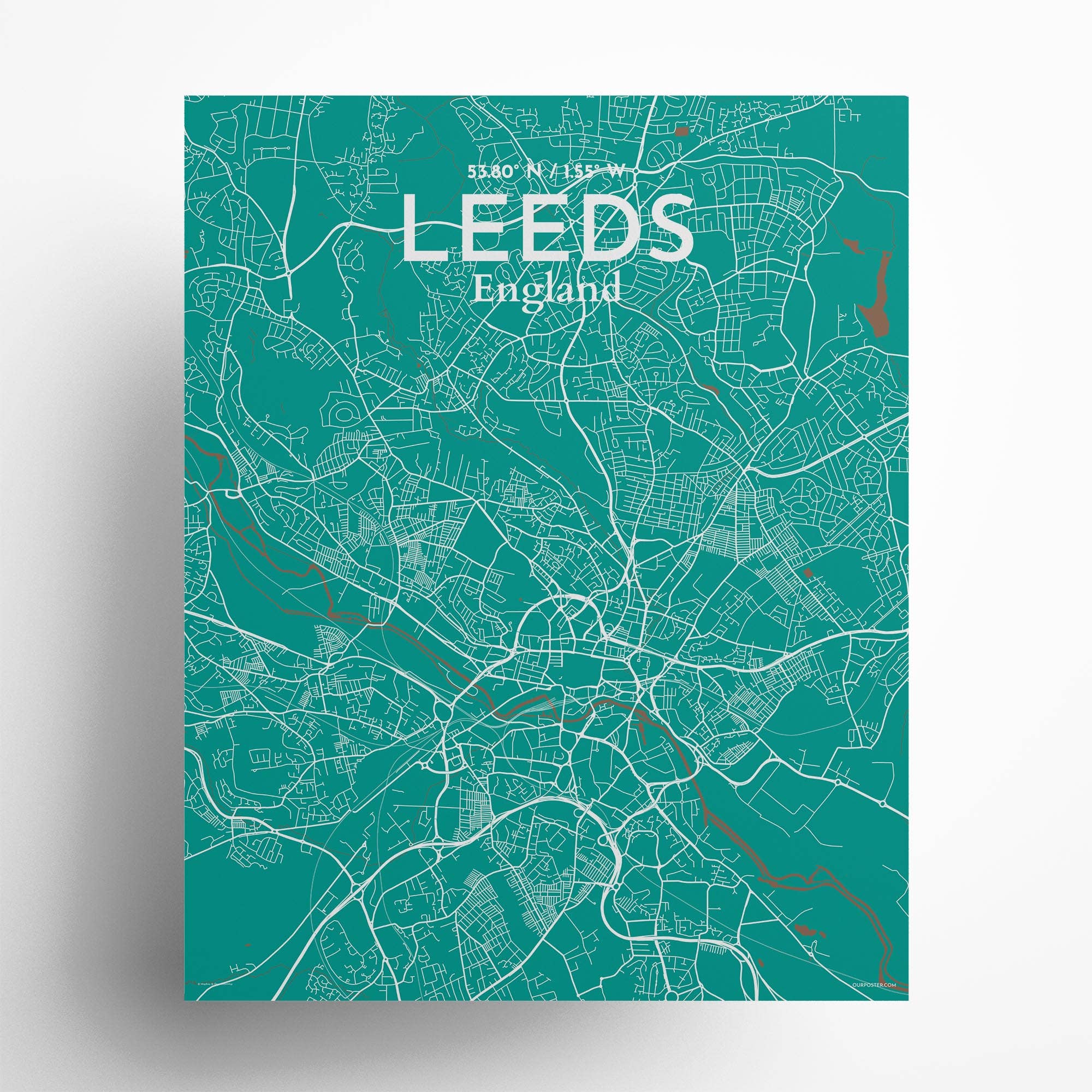 OurPoster.com – wholesale Poster – Leeds karta affisch92