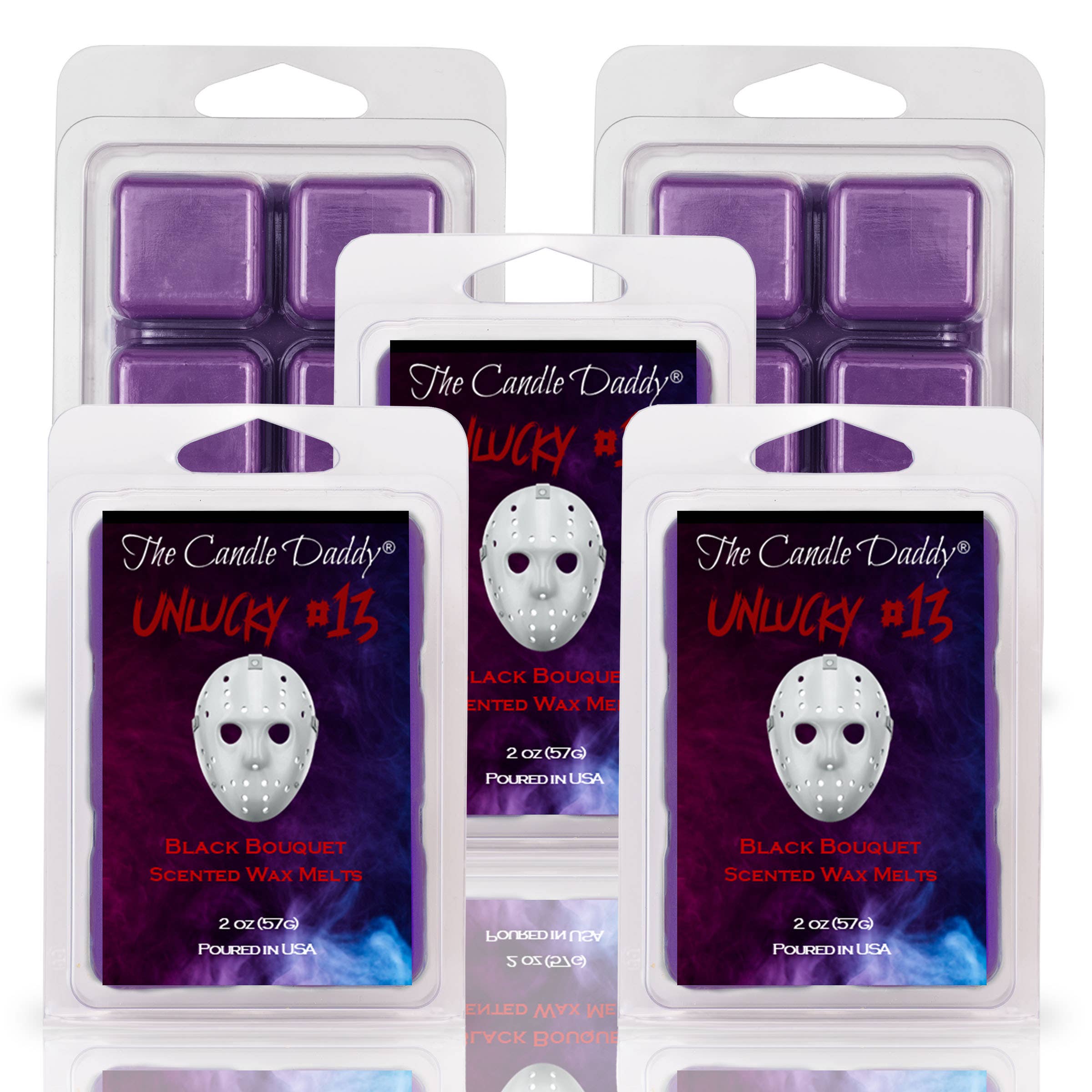 The Candle Daddy - Wholesale Wax Melt - UNLUCKY #13 - BLACK BOUQUET SCENTED HORROR MOVIE WAX MELT2