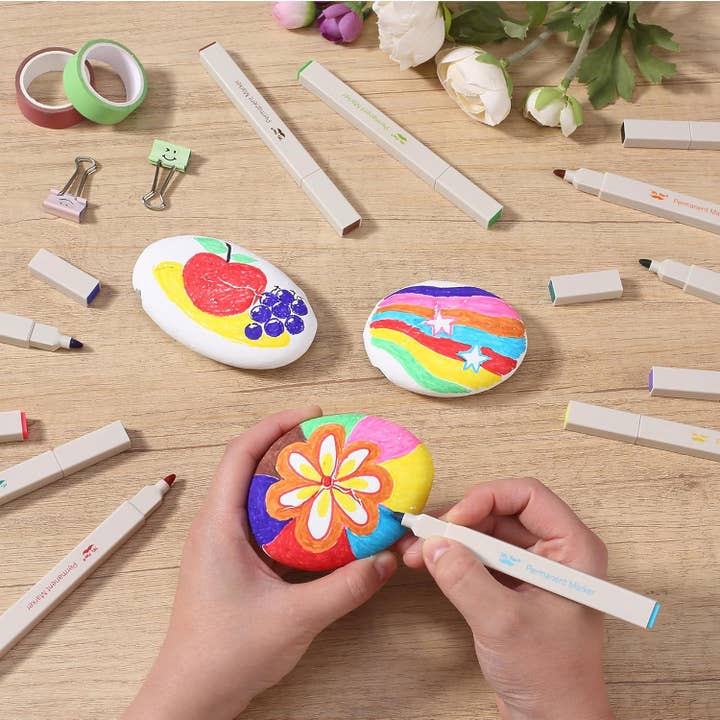 Mr. Pen - Wholesale Marker - Mr. Pen Permanent Markers, 12 Colors