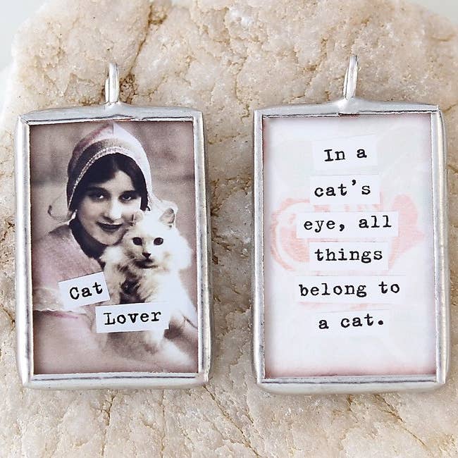 Breloque art soudé Cat Lover pour la vente par Jennifer Dahl Designs LLC