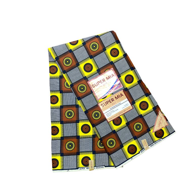 Afrikanskt tryckt tyg - 6 yards - Polycotton för wholesale av City Fabrics
