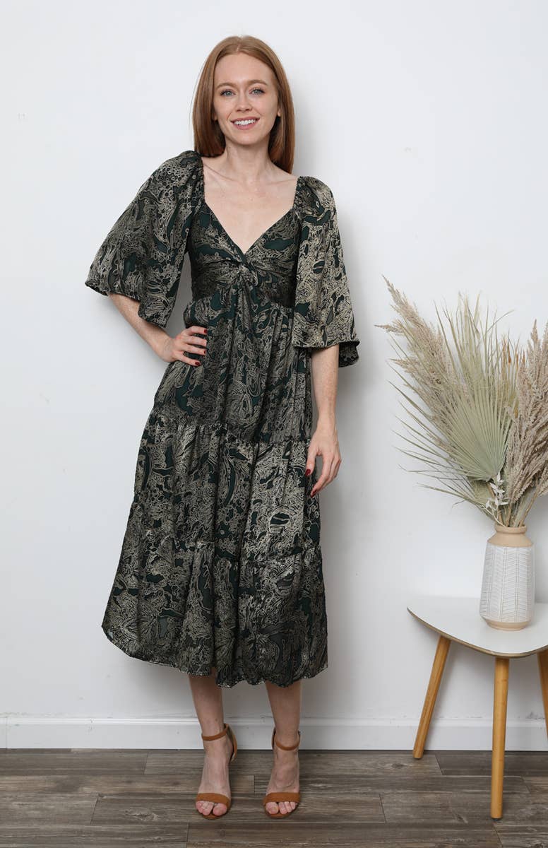 ANGIE - Vendita all'ingrosso Vestito - Donna - F4J02-S914 TWIST FRONT MAXI CON SPACCO7