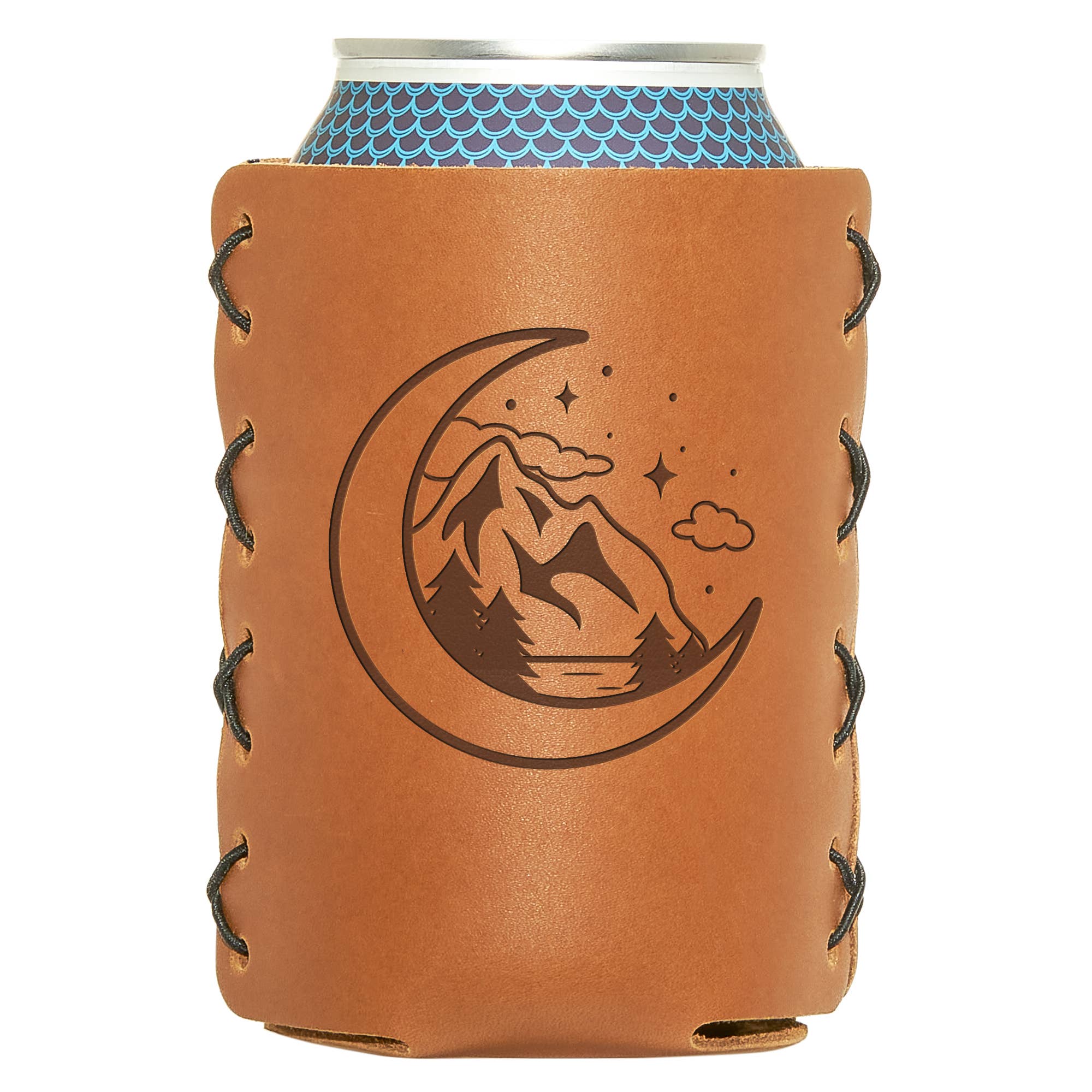 Oowee Products - Wholesale Drink Huggers & Koozies - Retail Ready Pick-A-Logo Leather 12oz Can Holder 6