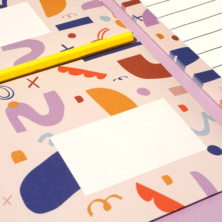 Modern Kids Art - Wholesale Stationery/Notecard Set - Letterhead Set Colorful3