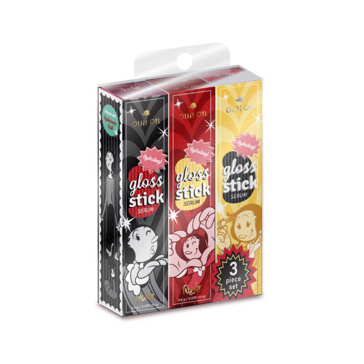 Rude Cosmetics - Wholesale Lip-gloss - Olive Oyl Gloss Stick Serum - 3 Piece Set6