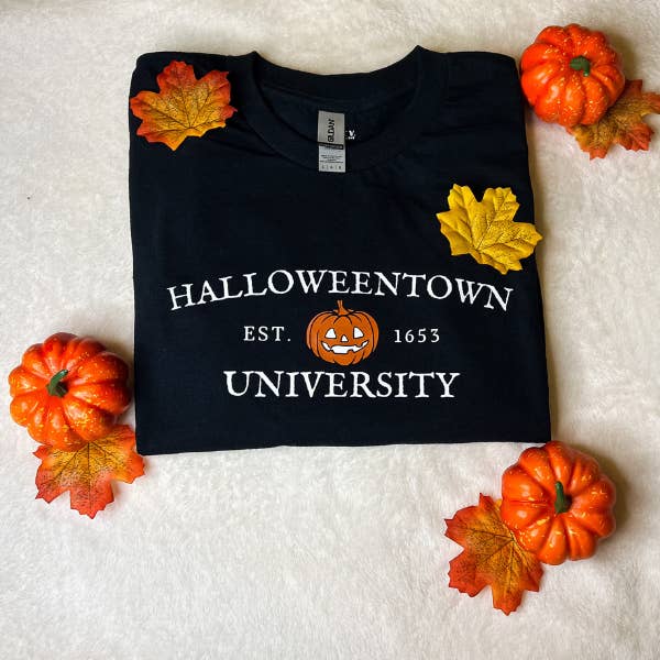 Halloweentown University Tee - Black for wholesale by Sophie V. Designs