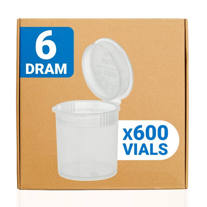 6 Dram Loud Lock Child Resistant Pop Top Vials - 600ct for wholesale by Cannatron