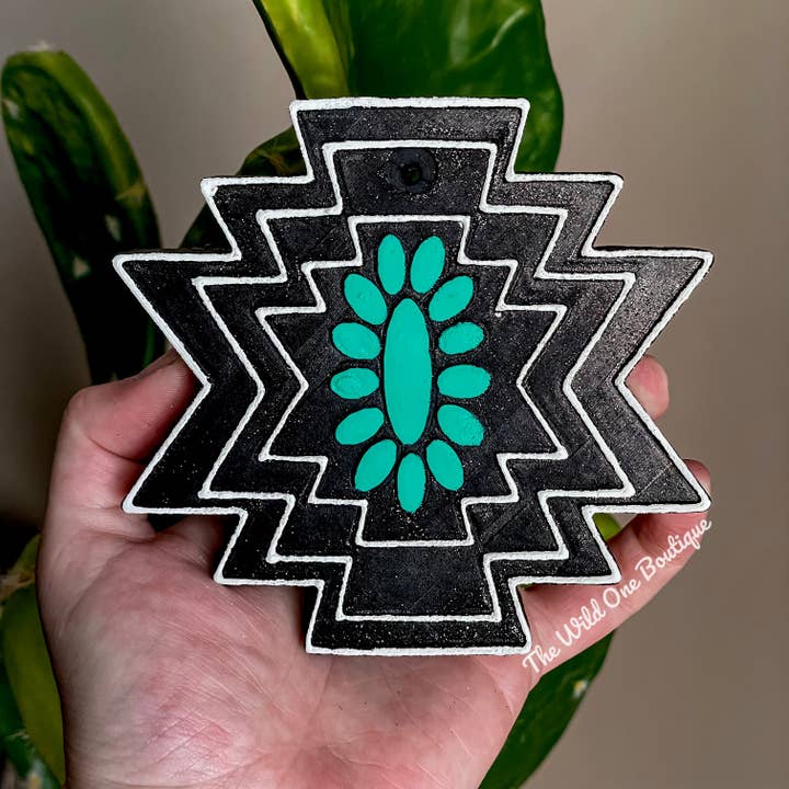 Turkis Aztec Squash Car Freshie for engroshandel hos The Wild One Boutique Wholesale