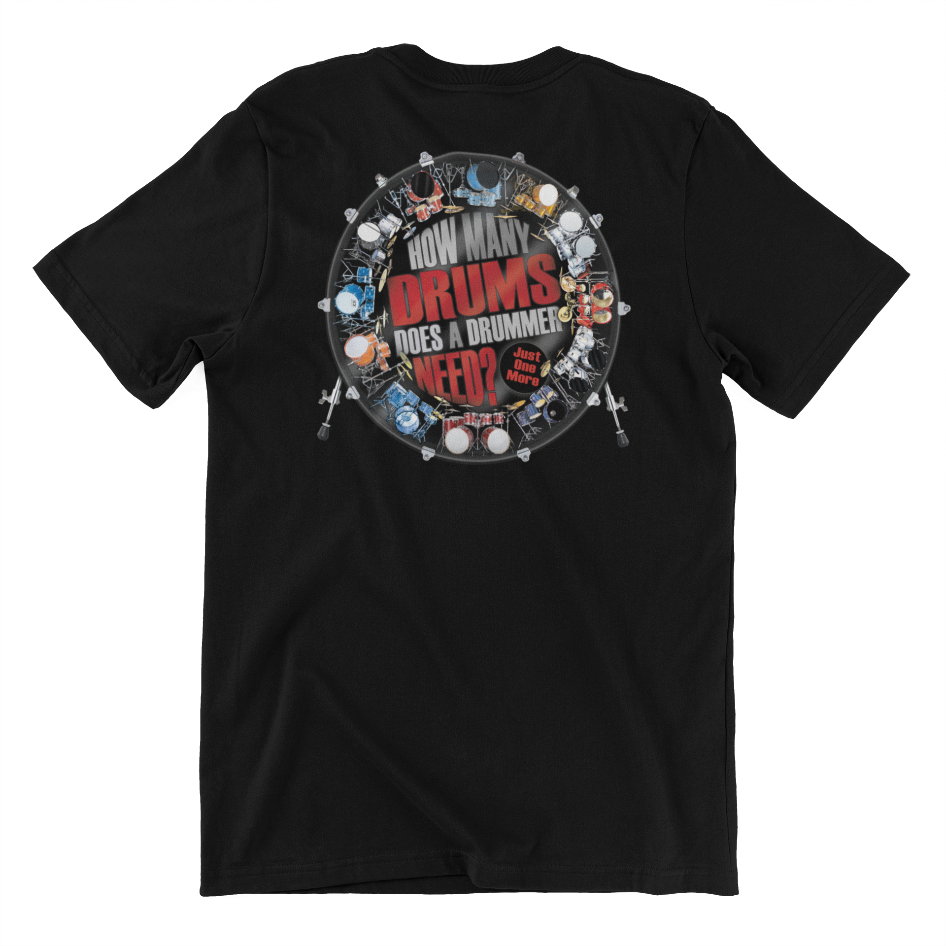 Black One More Drum - 4.5 oz Cotton T-Shirt for wholesale on Faire2