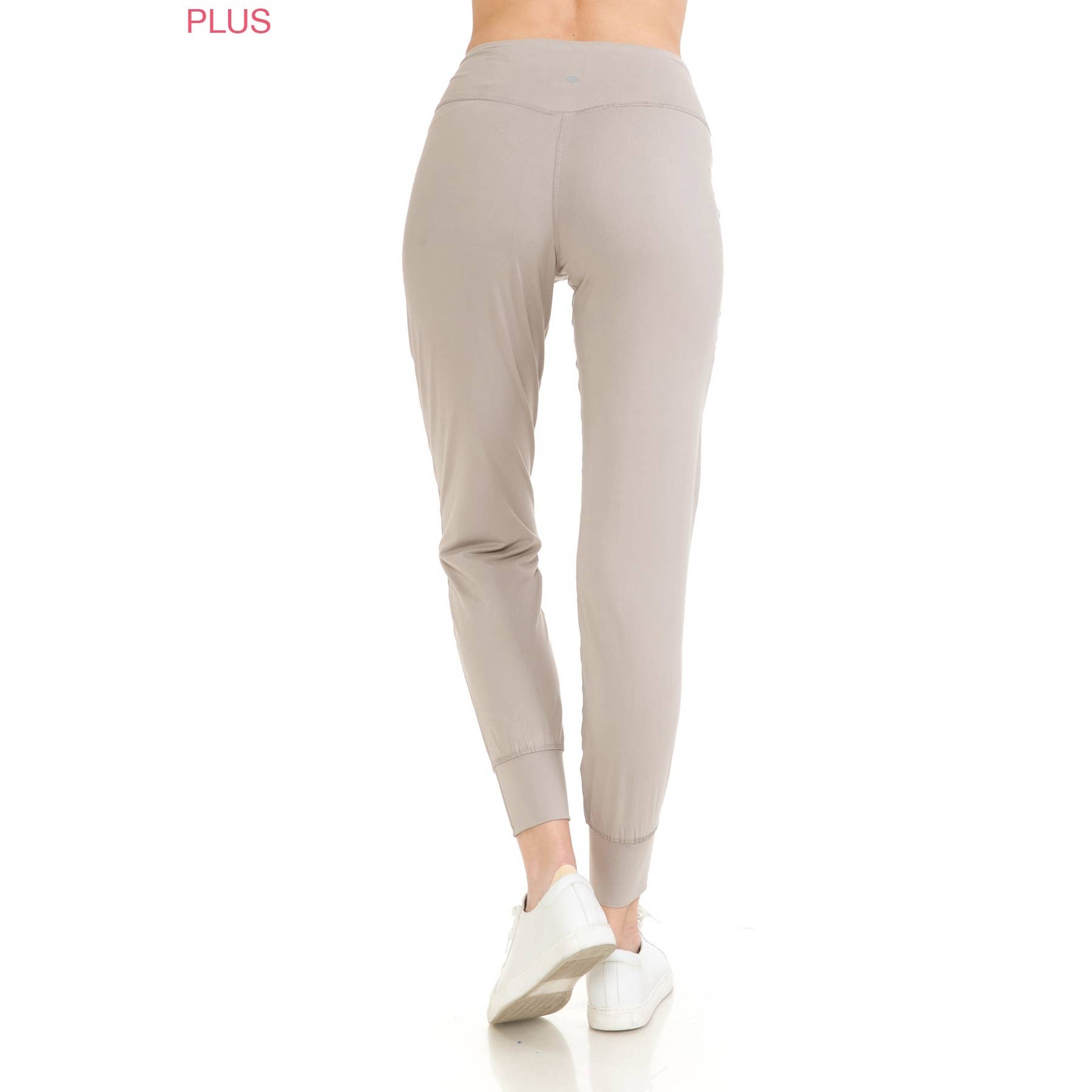 Leggings Depot – calças de treino - Mulher por atacado – Joggers com bolso traseiro plus size slim fit5